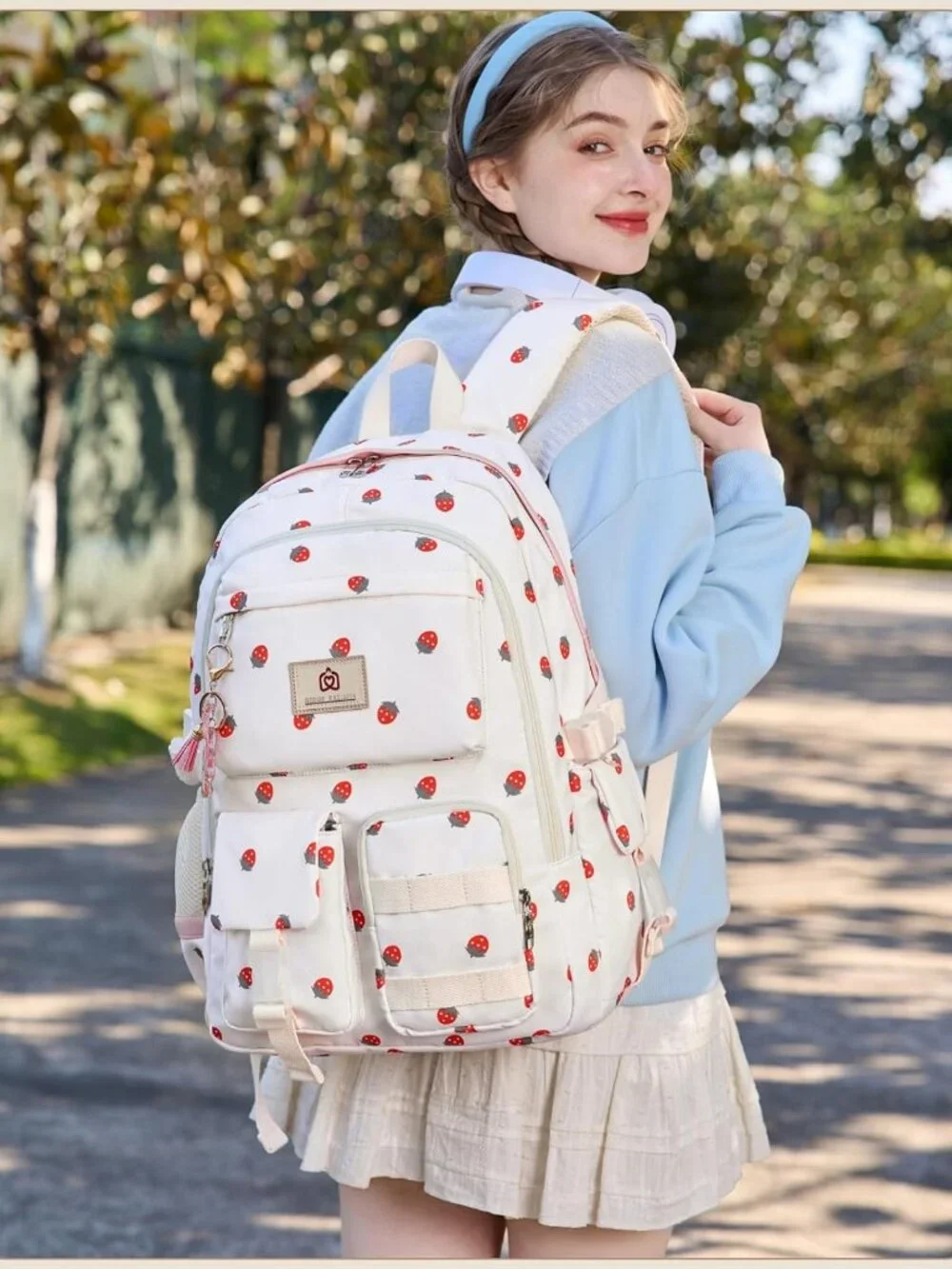 Cute Laptop Backpack for Teen Girls & Women, 15.6